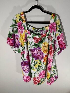Unique Spectrum Women’s 3x cottagecore FloralTop EUC